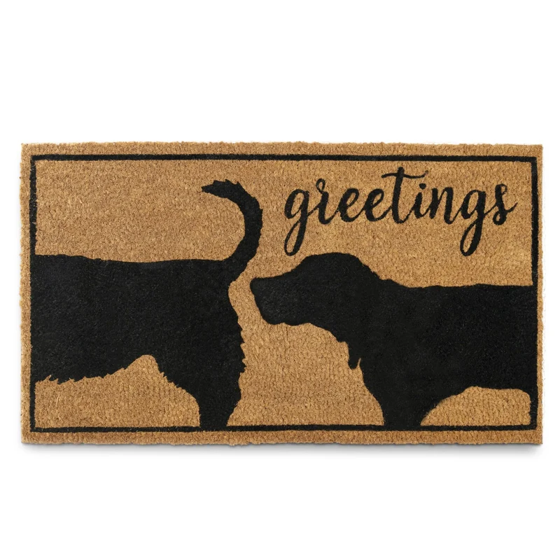 Decorative Dog Theme Welcome Mat