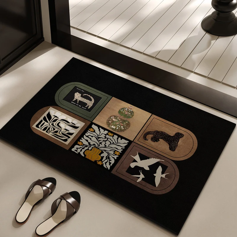 Decorative Bird Theme Rug
