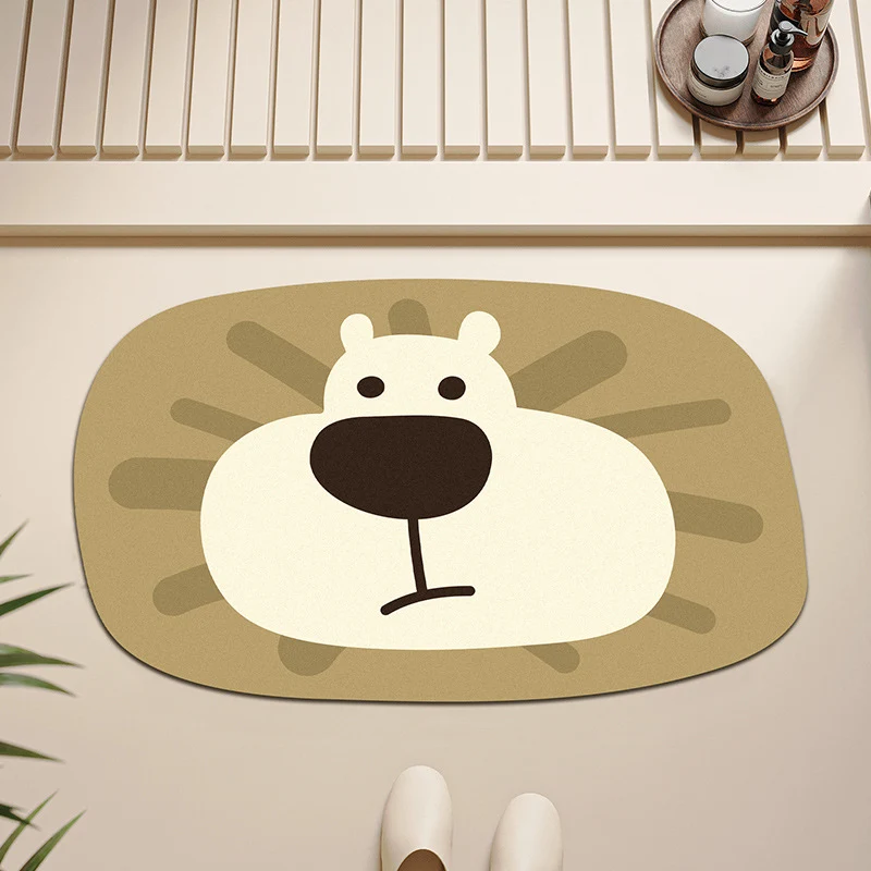 Cute Panda-shaped Bath Mat