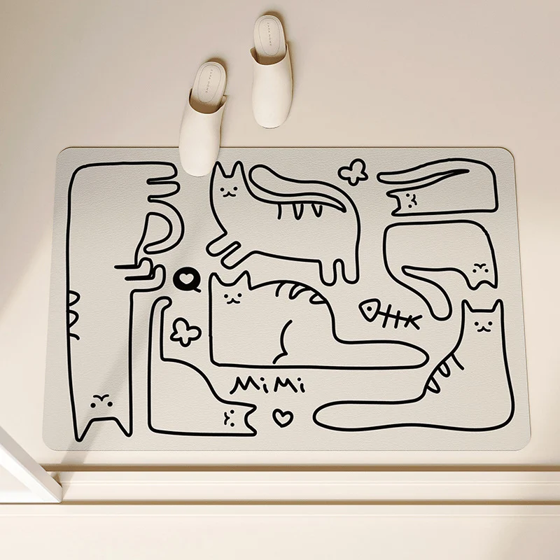 Cute Panda-shaped Bath Mat