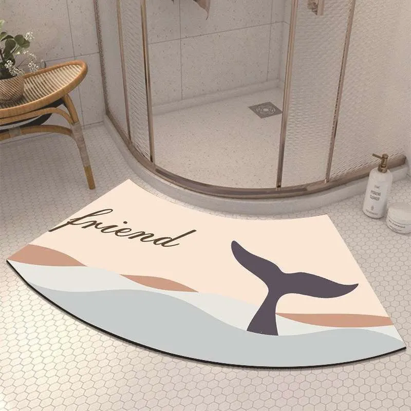 Cute Cow Theme Bath Mat