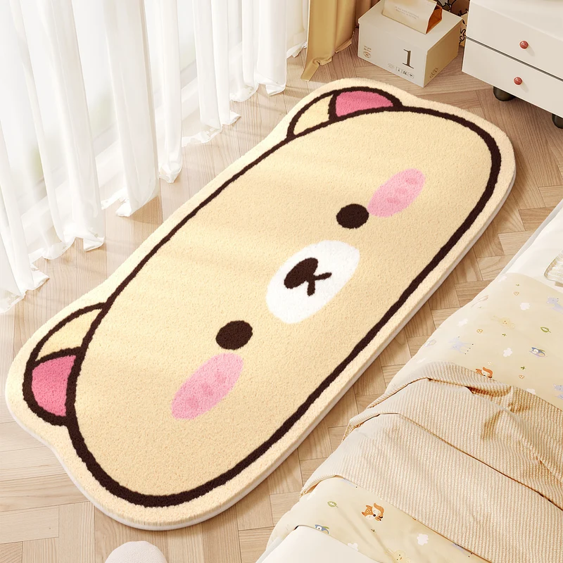 Cute Animals Theme Plush Bath Mat