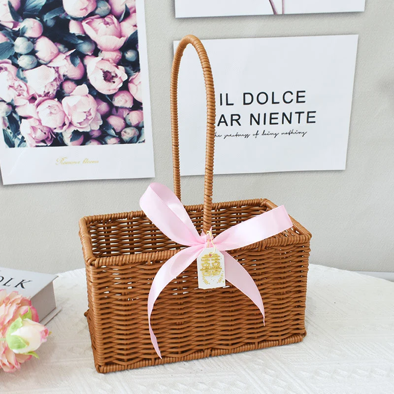 Elegante Handgefertigte Rattan Tragetasche Karnz
