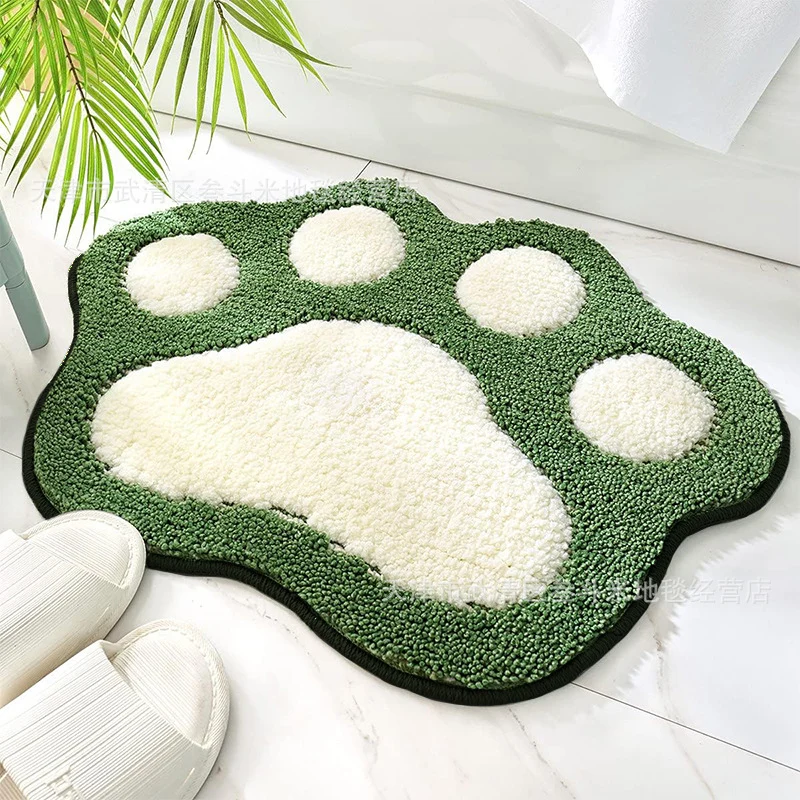 Cute Animal Paw Shaped Bath Mat