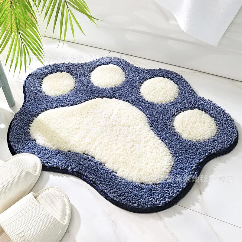 Cute Animal Paw Shaped Bath Mat