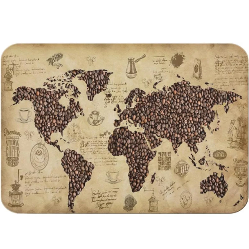 Coffee Theme Kitchen Mat