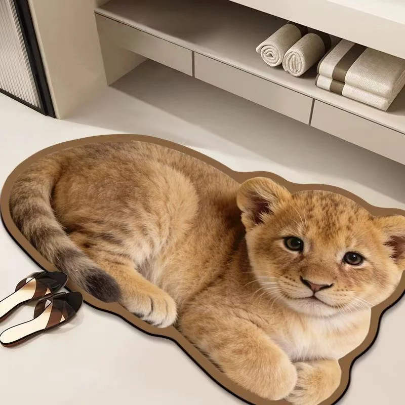 Cozy Cat-Shaped Bath Mat