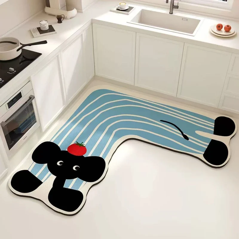 Cartoon Theme Kitchen Comfort Mat