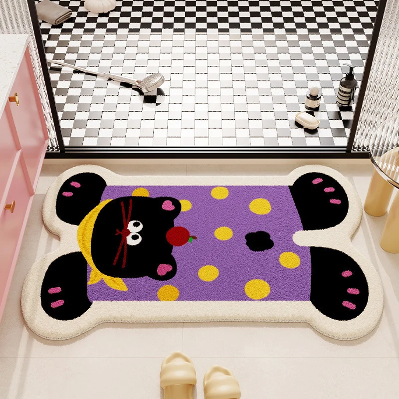 Cartoon Plush Bath Mat