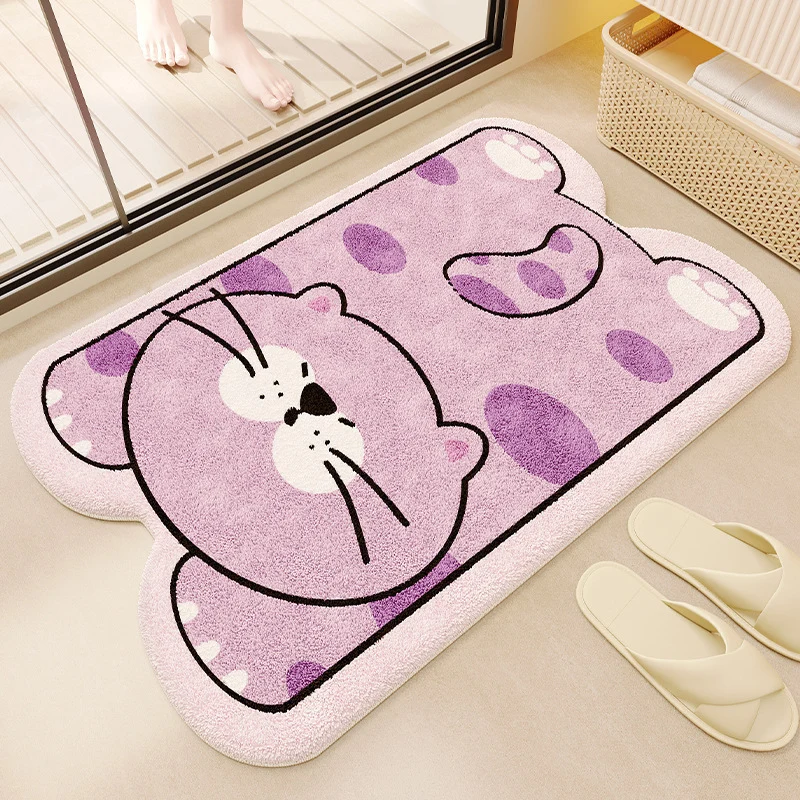 Cartoon Plush Bath Mat