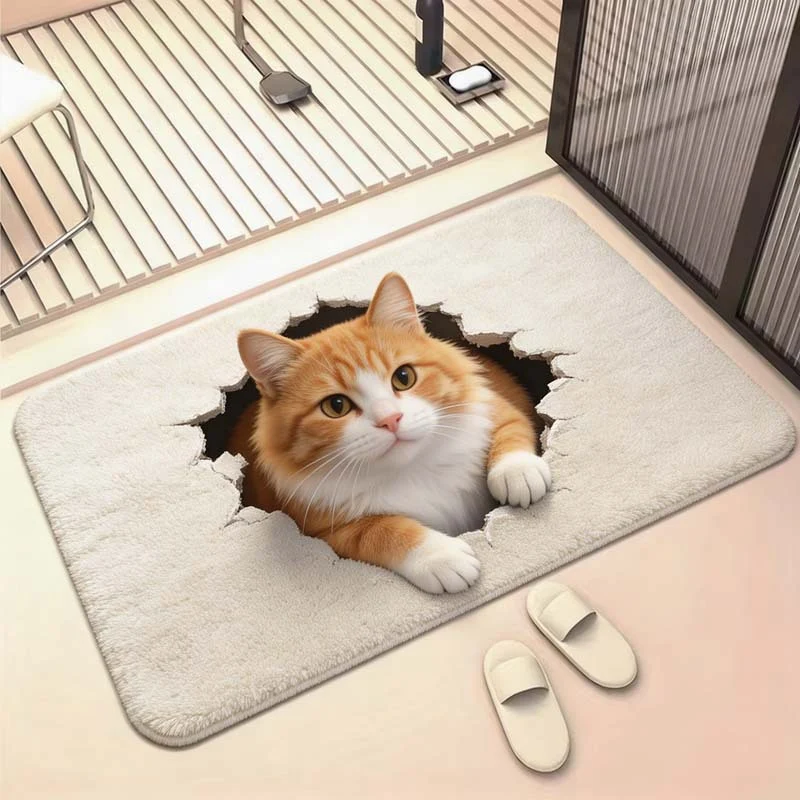 Cartoon Penguin Decorative Bath Mat