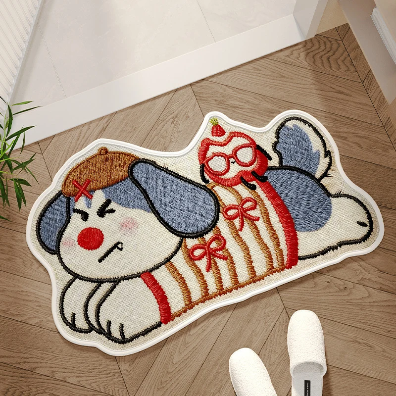 Cartoon Dog-Shaped Bath Mat