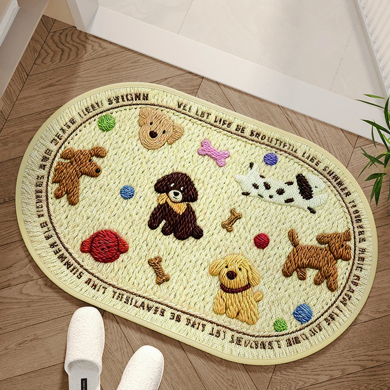 Cartoon Dog-Shaped Bath Mat