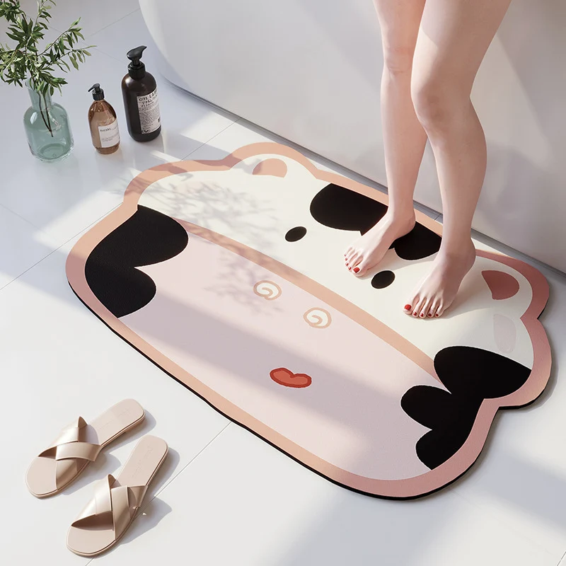 Cartoon Beer-Theme Soft Bath Mat