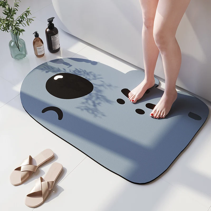 Cartoon Beer-Theme Soft Bath Mat