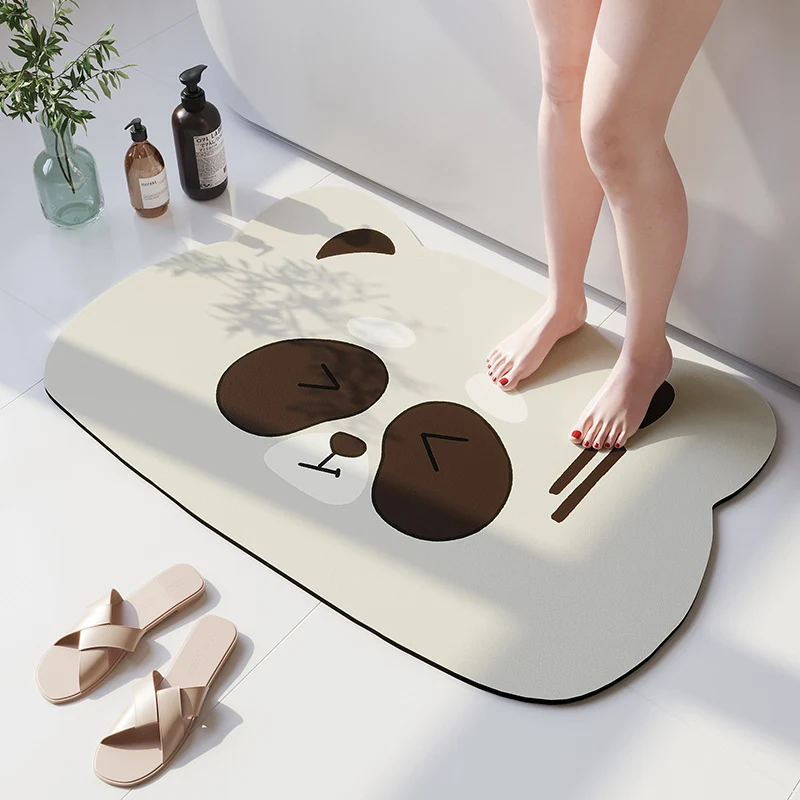 Cartoon Beer-Theme Soft Bath Mat