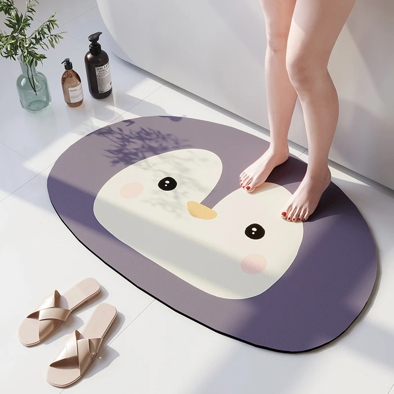 Cartoon Beer-Theme Soft Bath Mat