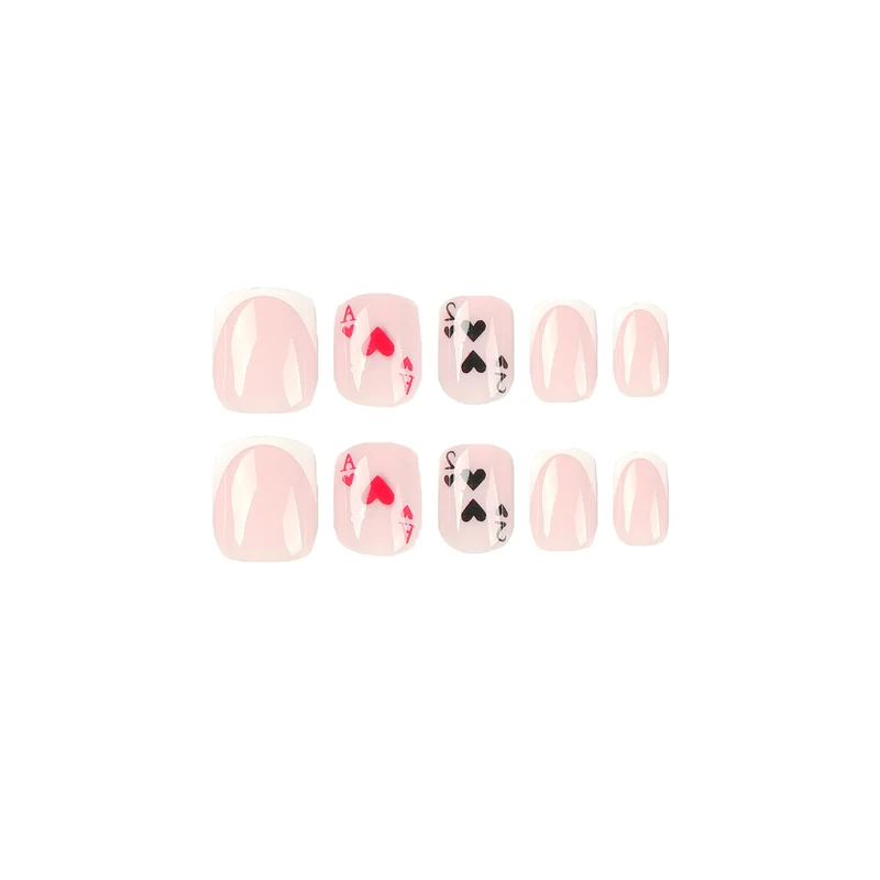 Playful nail art in playing card design Stornfield