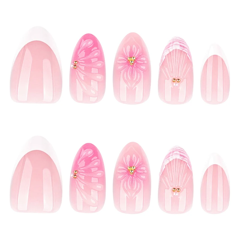 Outstanding nail art with luxurious flower and shell designs Stornfield
