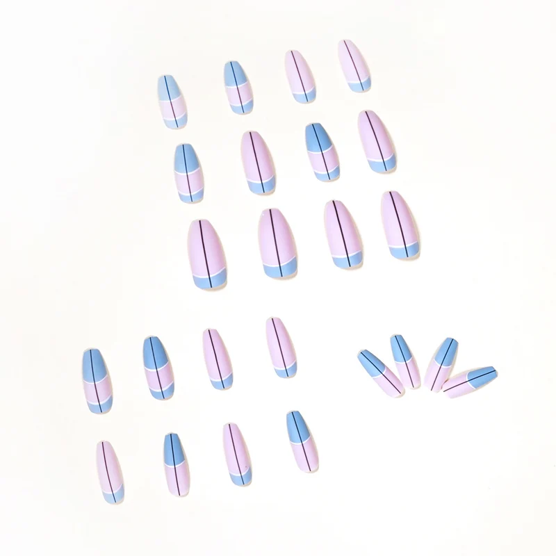 Trendy Stiletto Nails with Geometric Design Stornfield