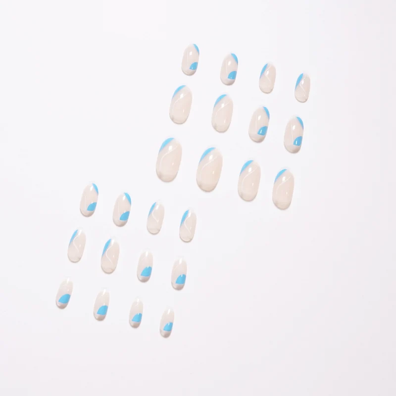 Trendy Nail Art with Modern Wave Pattern Stornfield