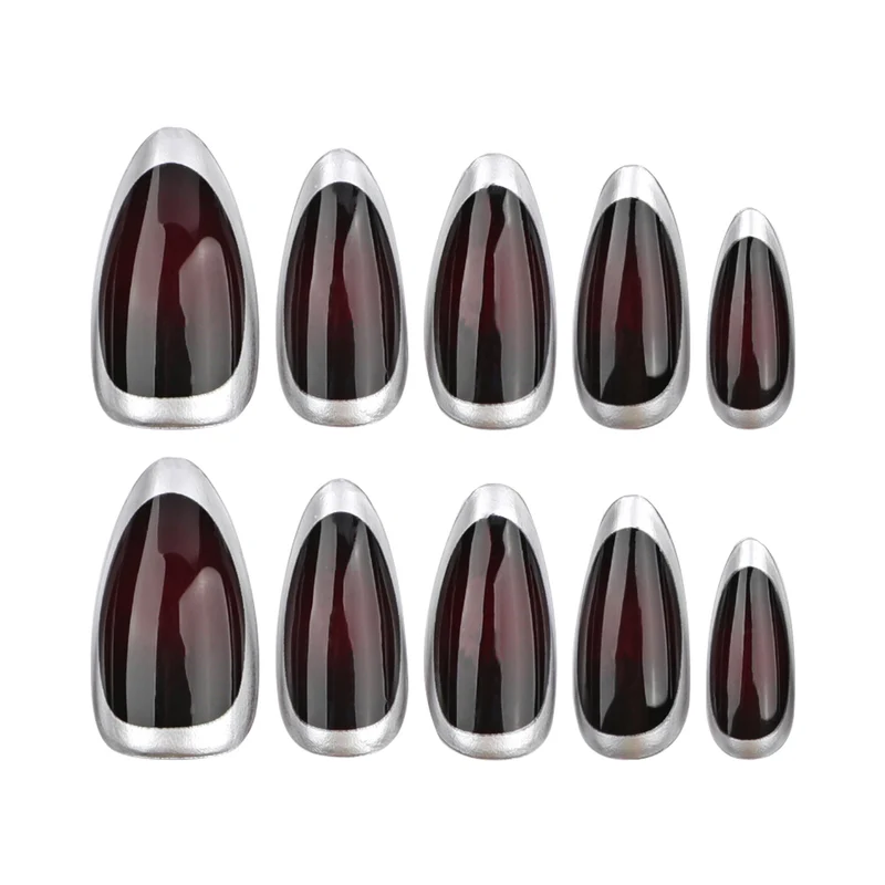 Stylish stiletto nails with elegant shine Stornfield