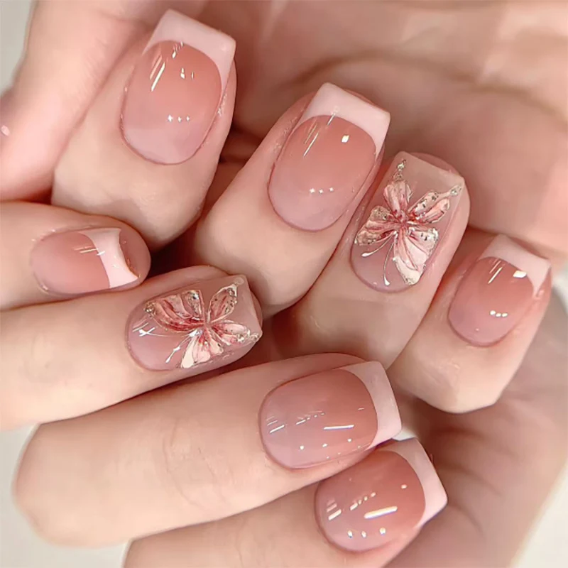Stylish nail art with floral accents Stornfield