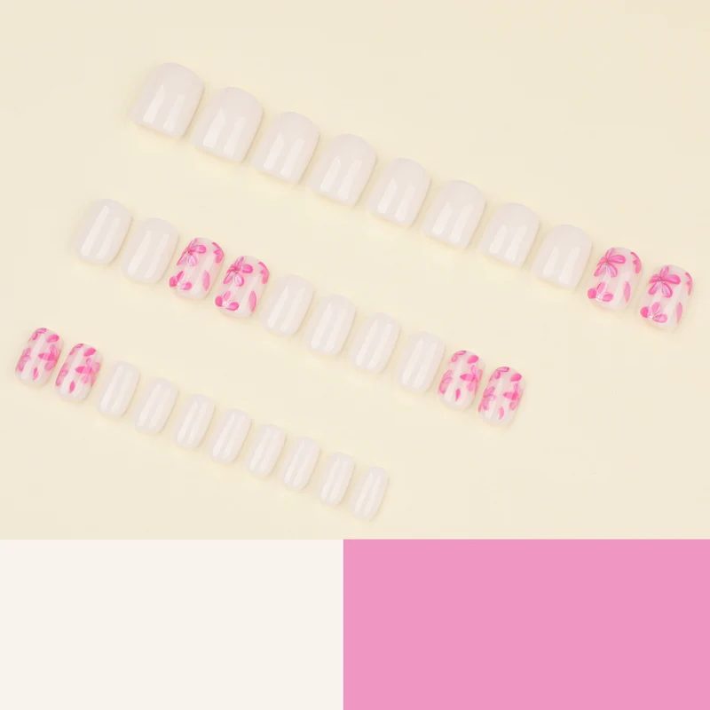 Stylish artificial nail design with floral accents Stornfield