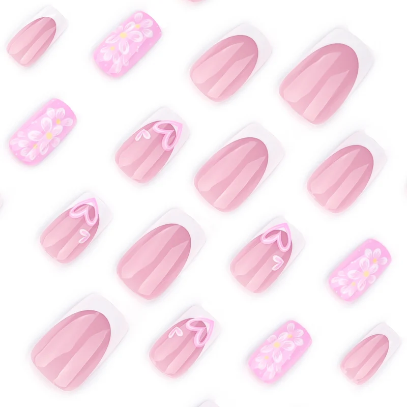 Premium Nail Design with Floral Motifs Stornfield