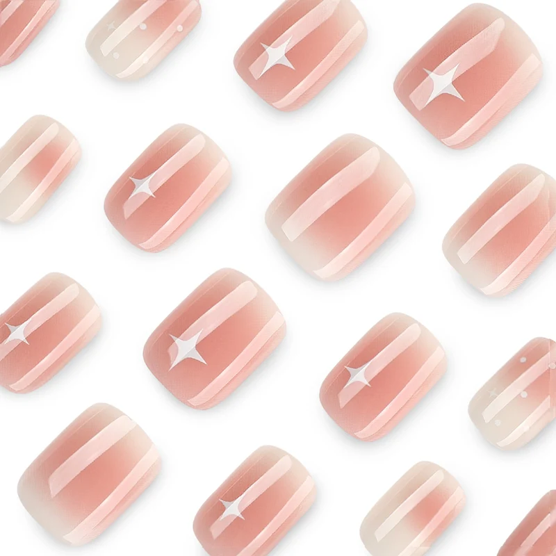 Nail art with ombre effect and glitter accents Stornfield