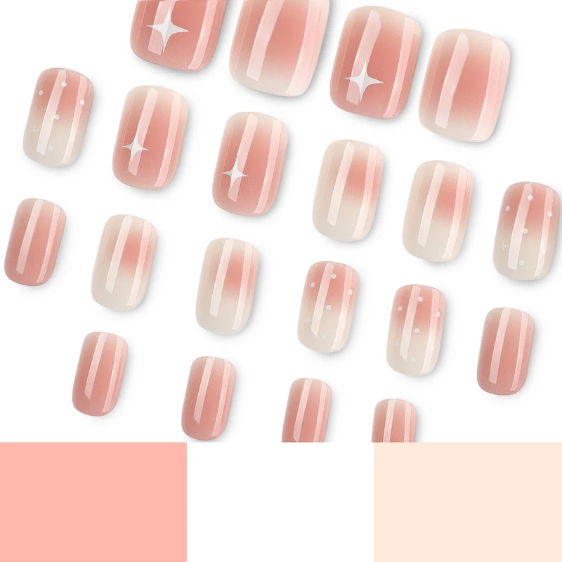 Nail art with ombre effect and glitter accents Stornfield