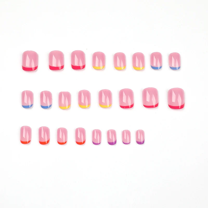 Nail art with colorful tips Stornfield