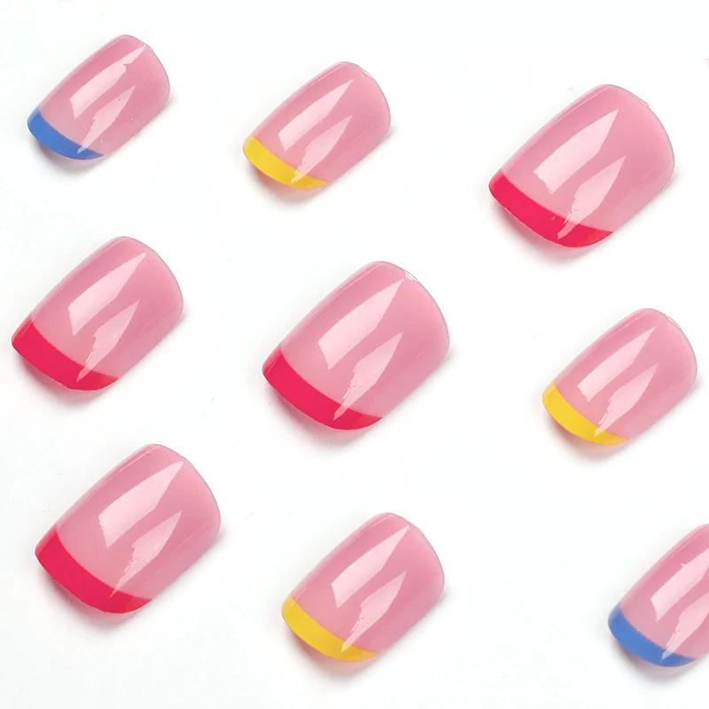 Nail art with colorful tips Stornfield