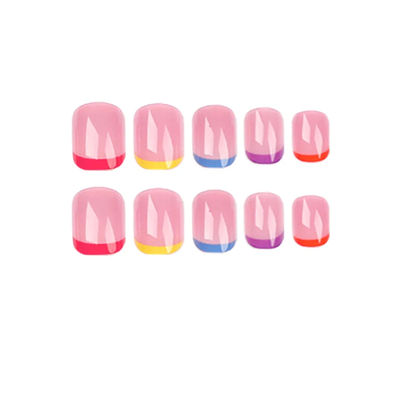 Nail art with colorful tips Stornfield