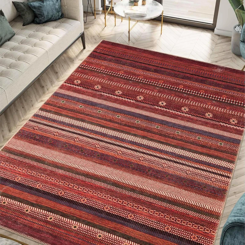 Bohemian Inspired Geometric Area Rug
