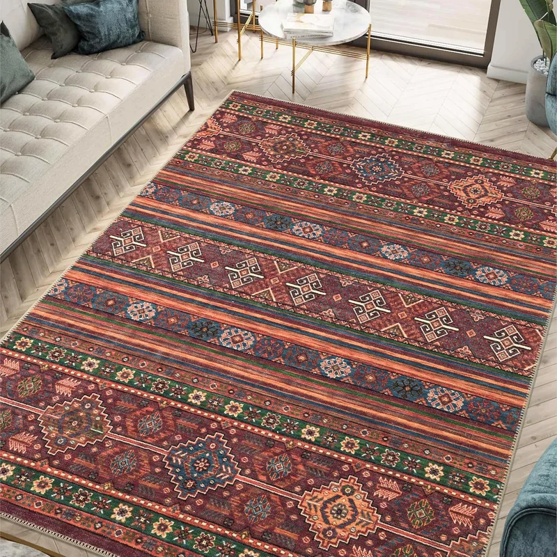 Bohemian Inspired Geometric Area Rug