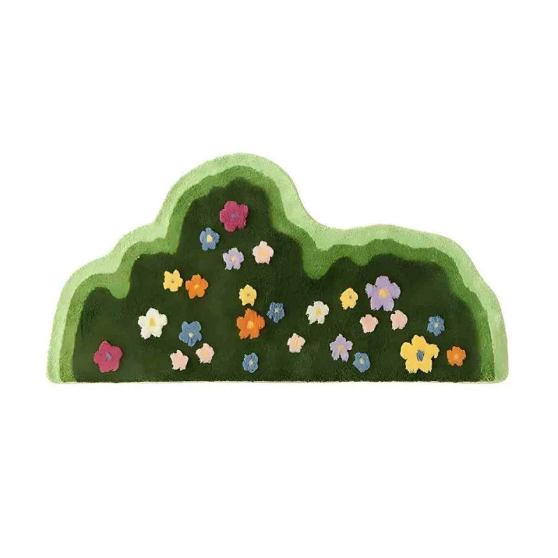 Abstract Mountain-shaped Rug