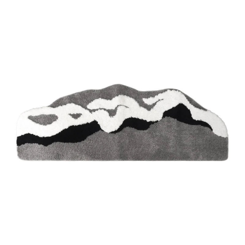 Abstract Mountain-shaped Rug