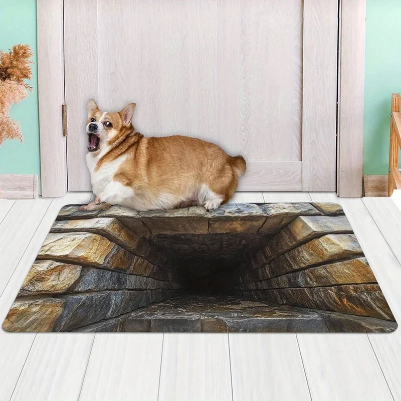3D Optical Illusion Floor Mat
