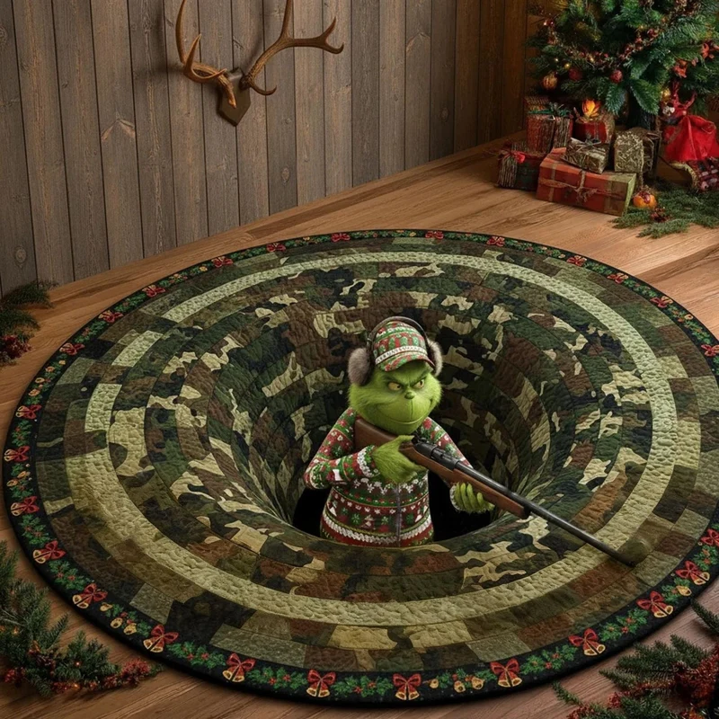 3D Christmas Theme Carpet