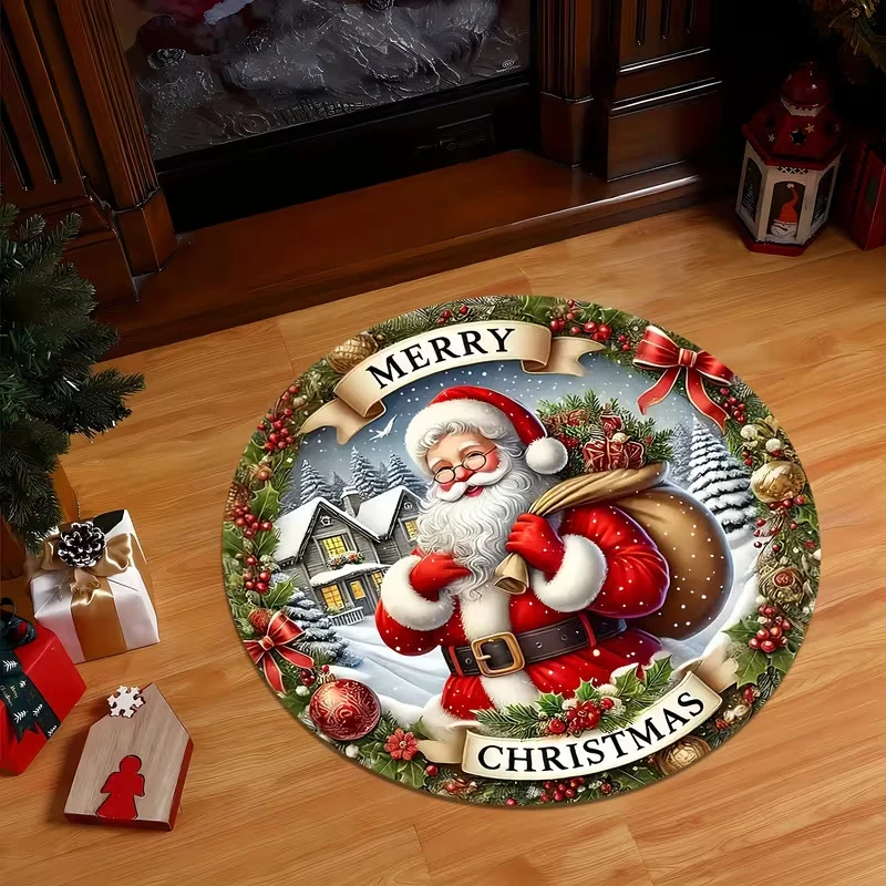 3D Christmas Theme Carpet