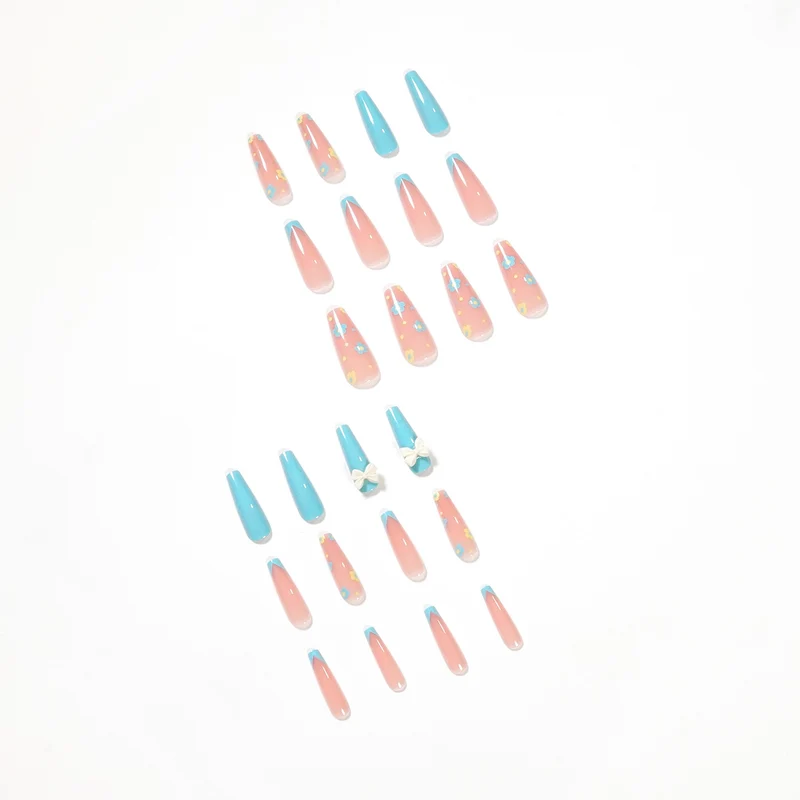 Artistic and playful nail extensions with floral patterns Stornfield
