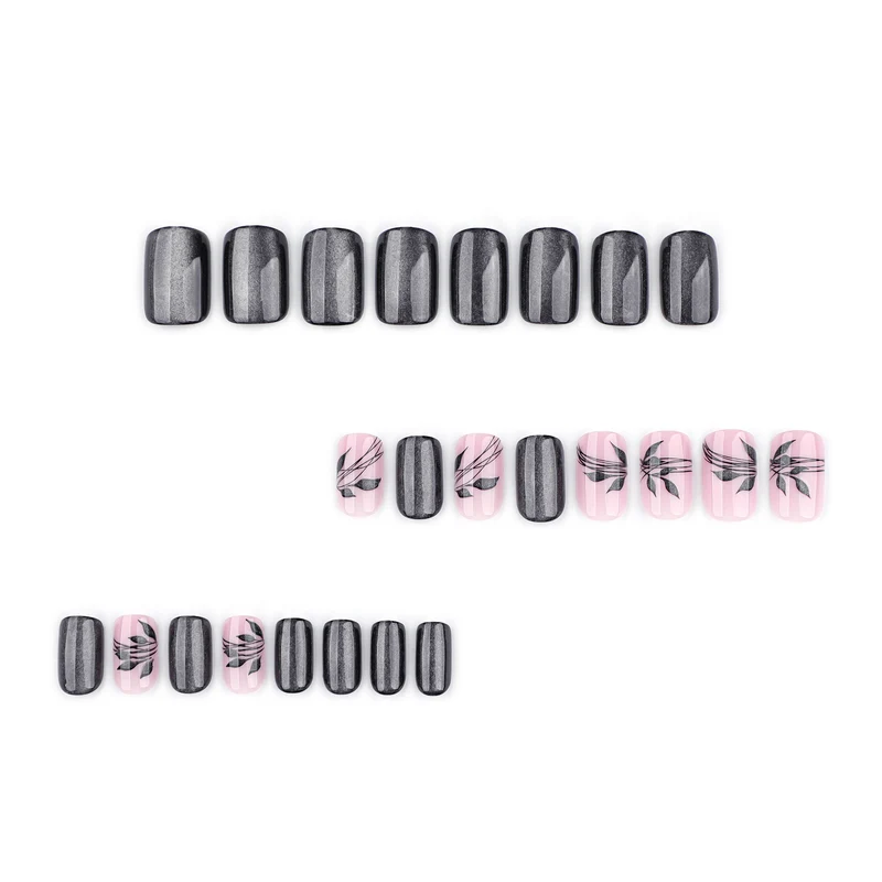 Artistic and elegant nail art with floral pattern Stornfield