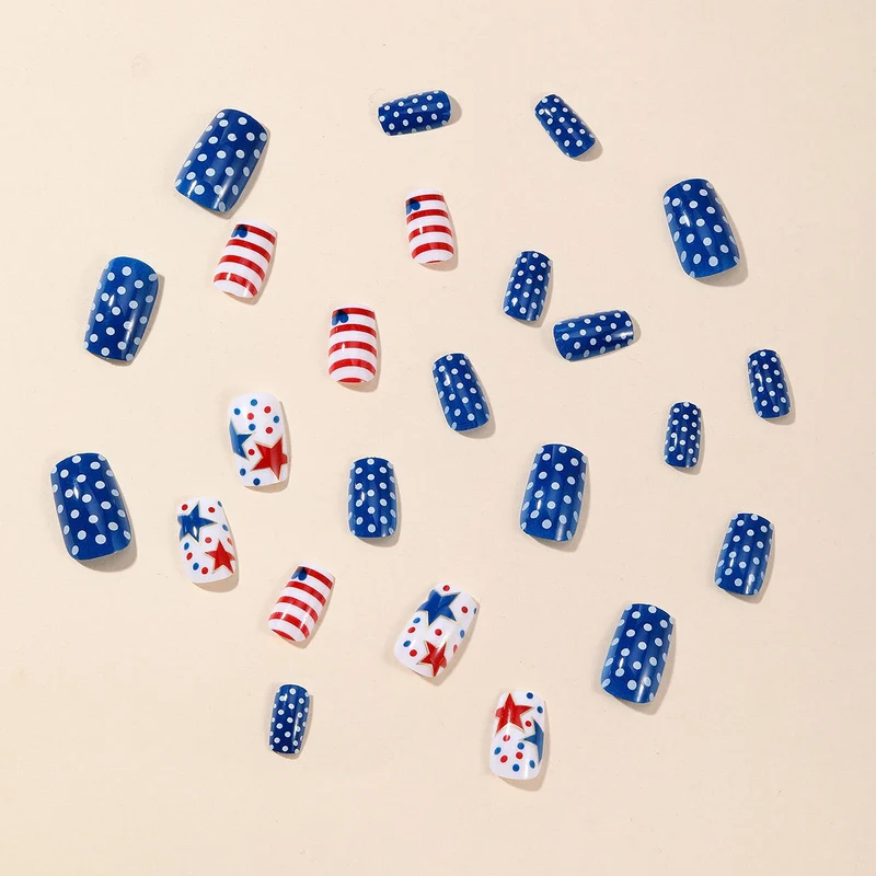 Patriotische Feier Nagelkunst Karnz