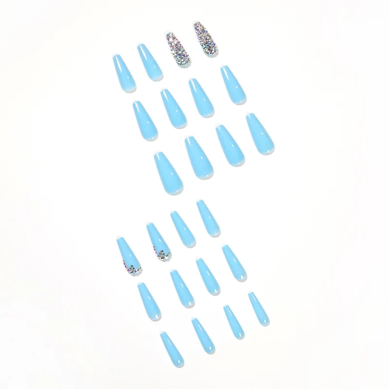 Artful Stiletto Nails with Radiant Rhinestone Accent Stornfield