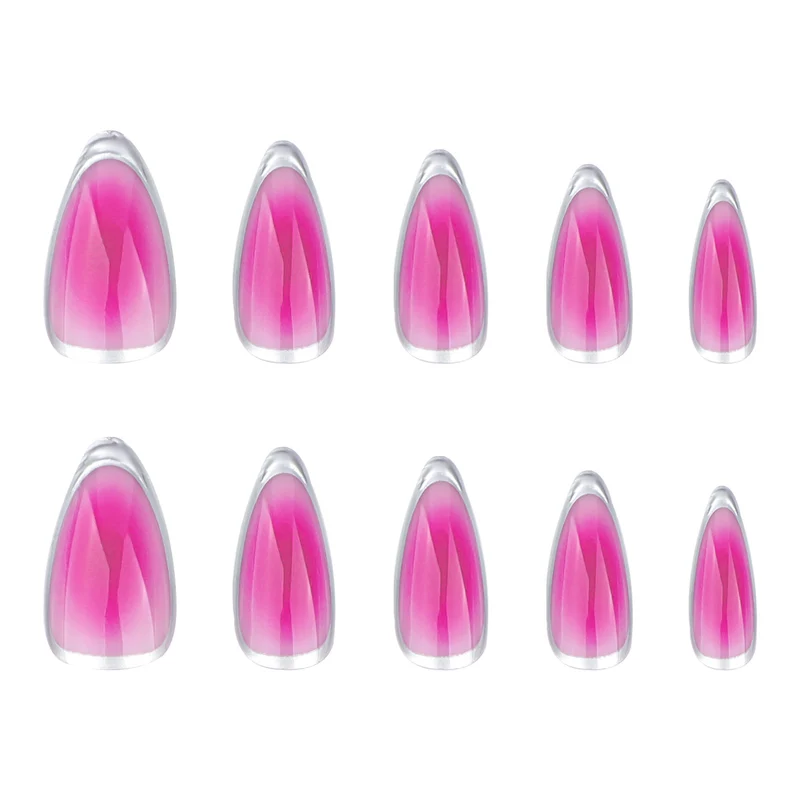 Artful stiletto nails with ombre effect and shine Stornfield