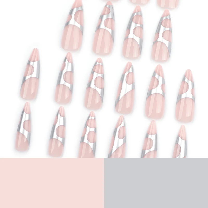 Artful stiletto nails with modern design Stornfield