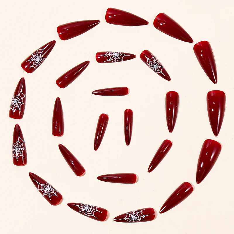 Halloween-Themen Stiletto Nagelkunst Extensions Karnz