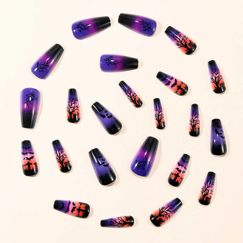 Halloween-Themen Spooky Nagel Kunst Extensions Karnz