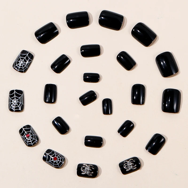 Gothic Halloween-Themen Nagelkunst Verlängerungen Karnz